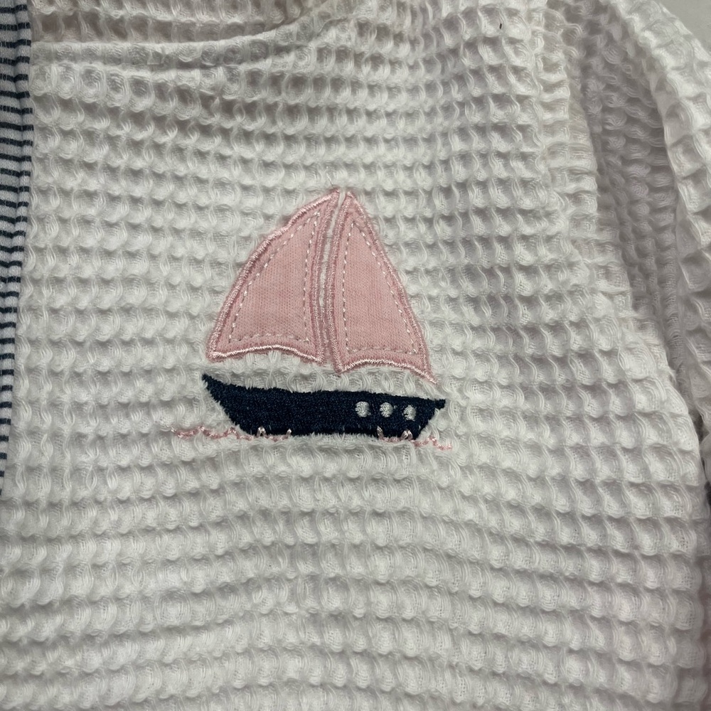 EUC Nautica Sailor Hooded Robe Size 0-9 Months. - Picture 4 of 6